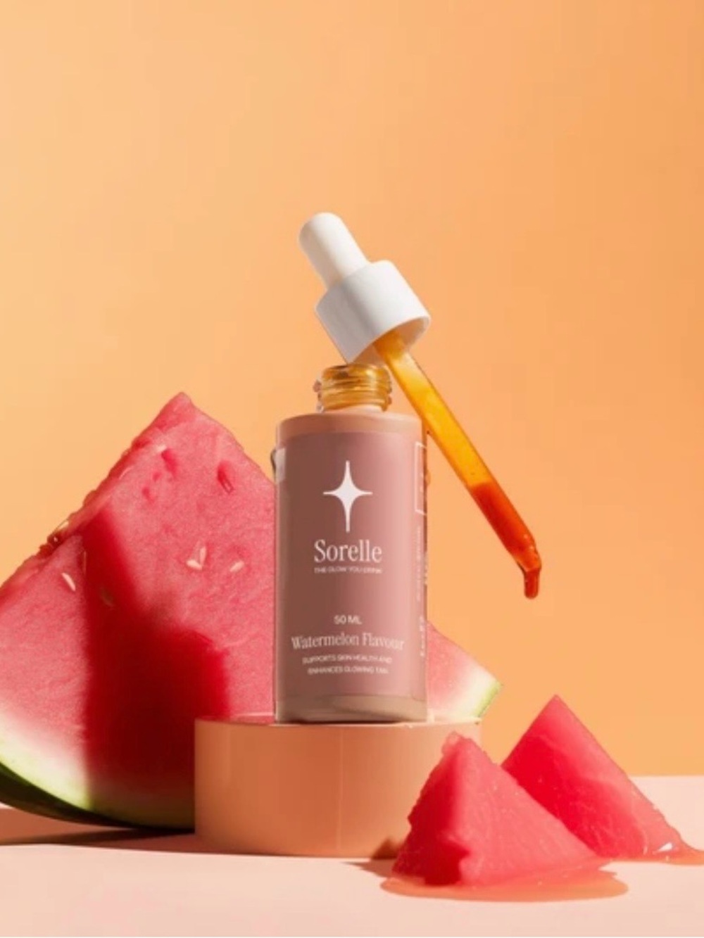 Sorelle Tanning Drops | The Self Tanning Glow You Drink! Watermelon Flavor! NEW
